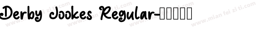 Derby Jookes Regular字体转换